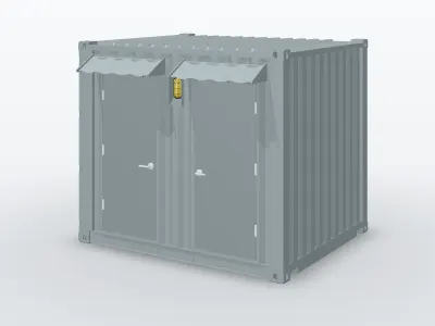 10ft 2-Cubicle Toilet Container